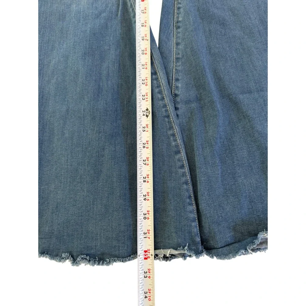 Free People We The Free Just Float On Flare Jeans 31 Waterfall Bell Bottom Y2K